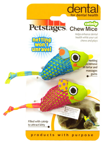 PETSTAGES CATNIP CHEW MICE