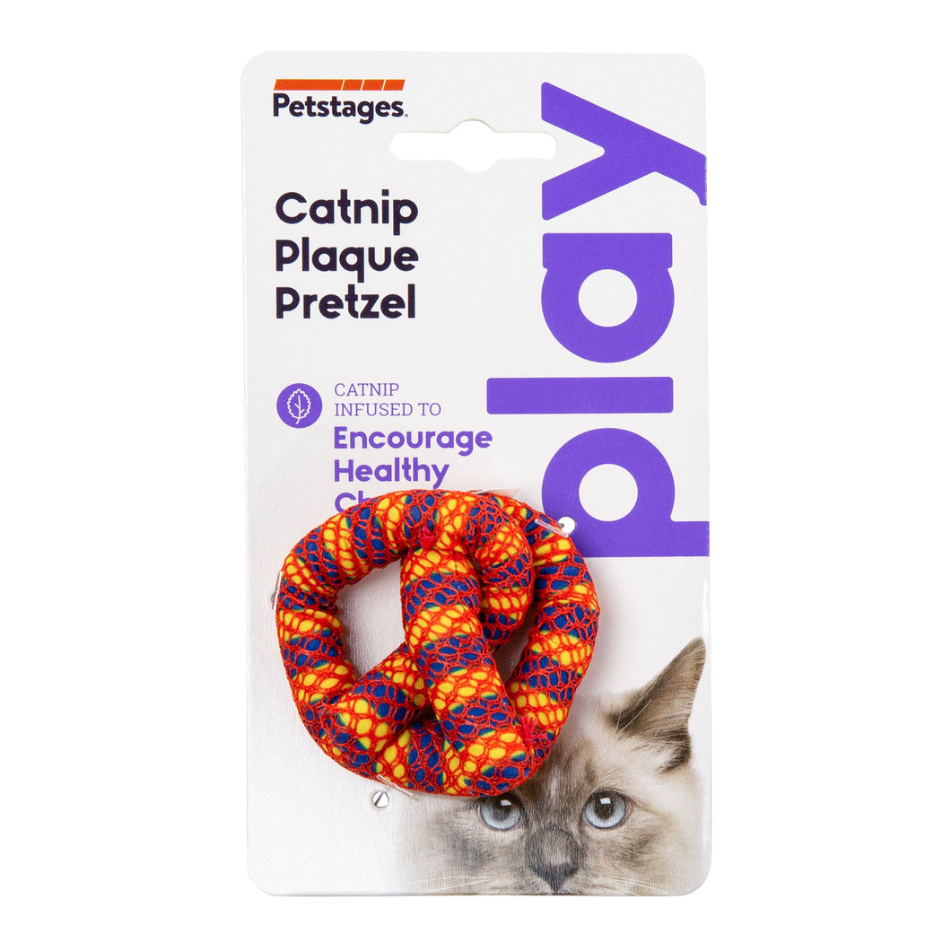 PETSTAGES CATNIP PLAQUE AWAY PRETZEL