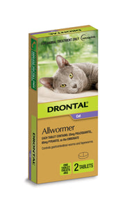 DRONTAL CAT ELLIPSOID 4KG 2TABS