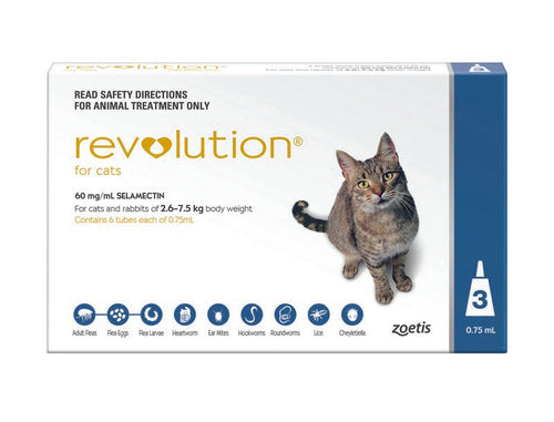 REVOLUTION CAT 2.6-7.5KG BLUE 3PACK