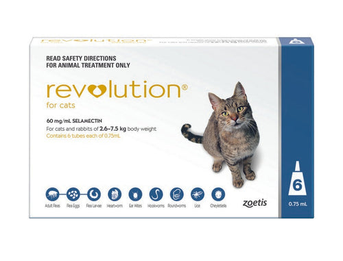 REVOLUTION CAT 2.6-7.5KG BLUE 6PACK