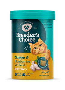 Breeder's Choice Cat Treats Chicken & Berries with Catnip 120g