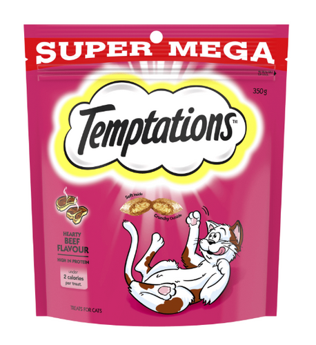 TEMPTATIONS HEARTY BEEF 350G