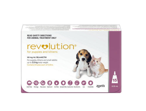 REVOLUTION PUPPY & KITTEN UP2.5KG 15PACK