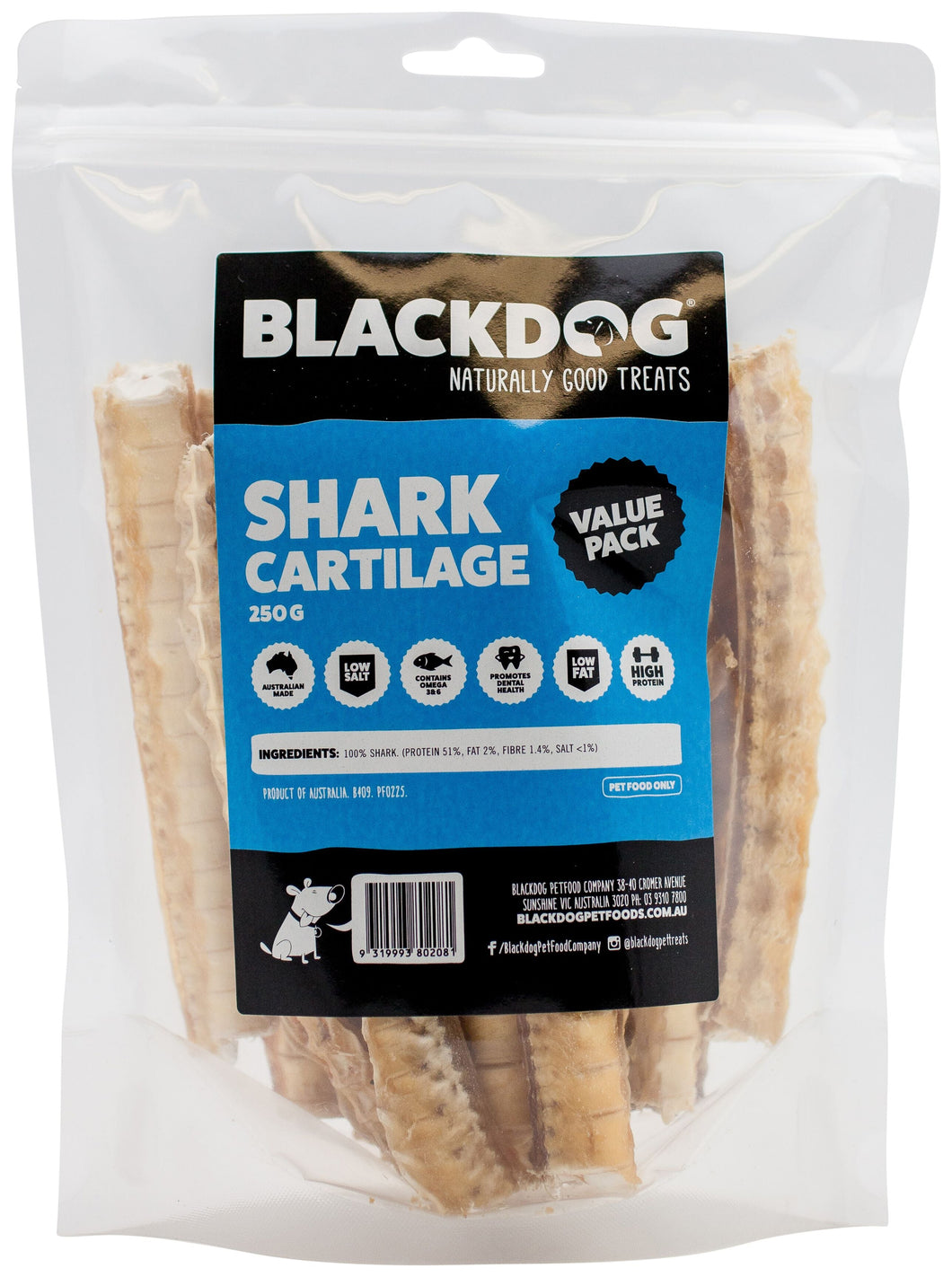 BLACKDOG SHARK CARTILAGE 250G