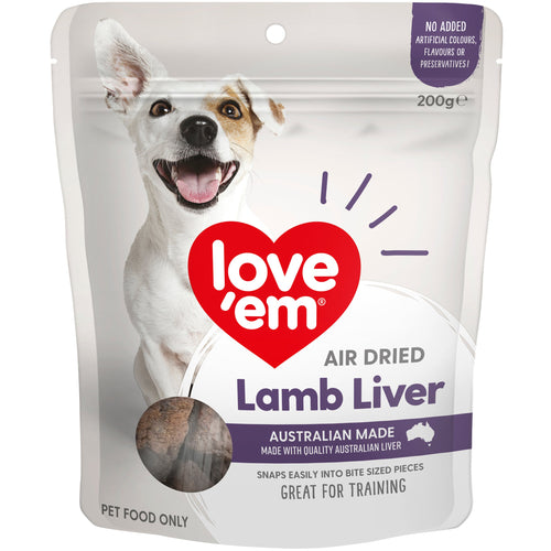 LOVE EM AIR DRIED LAMB LIVER 200G