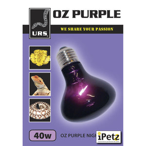 ULTIMATE REPTILE SUPPLIERS OZ PURPLE NIGHT GLOBE 40W