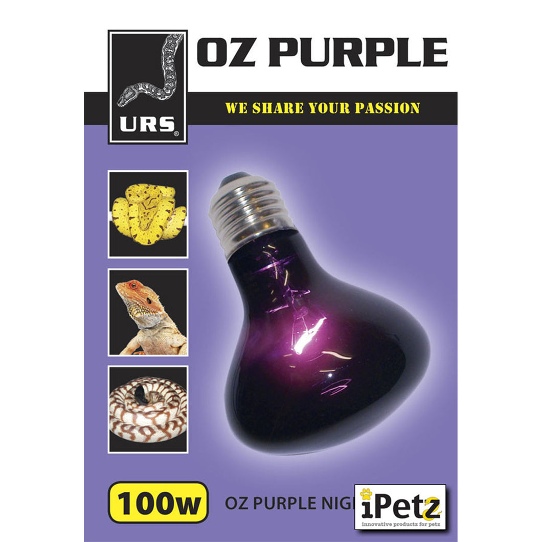 ULTIMATE REPTILE SUPPLIERS OZ PURPLE NIGHT GLOBE 100W