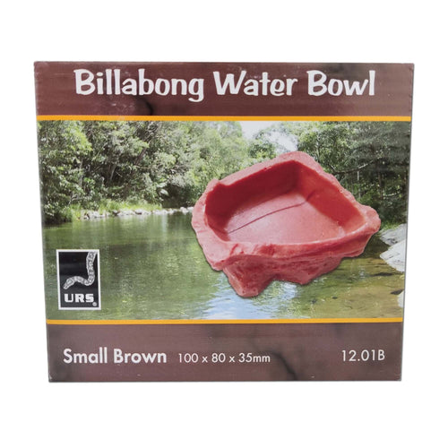 ULTIMATE REPTILE SUPPLIERS BILLABONG WATER BOWL BROWN SMALL