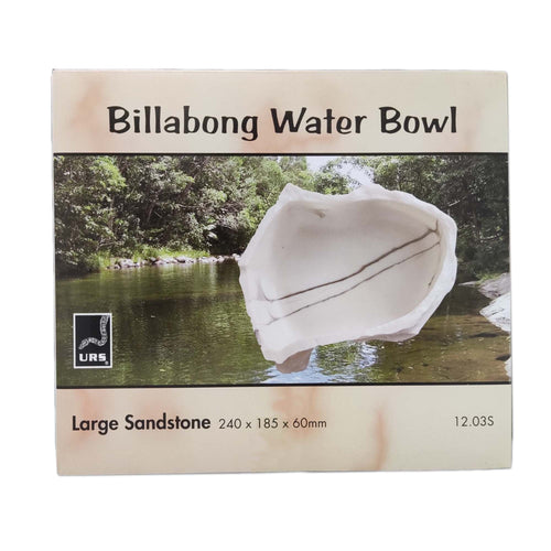 ULTIMATE REPTILE SUPPLIERS BILLABONG WATER BOWL SANDSTONE LARGE