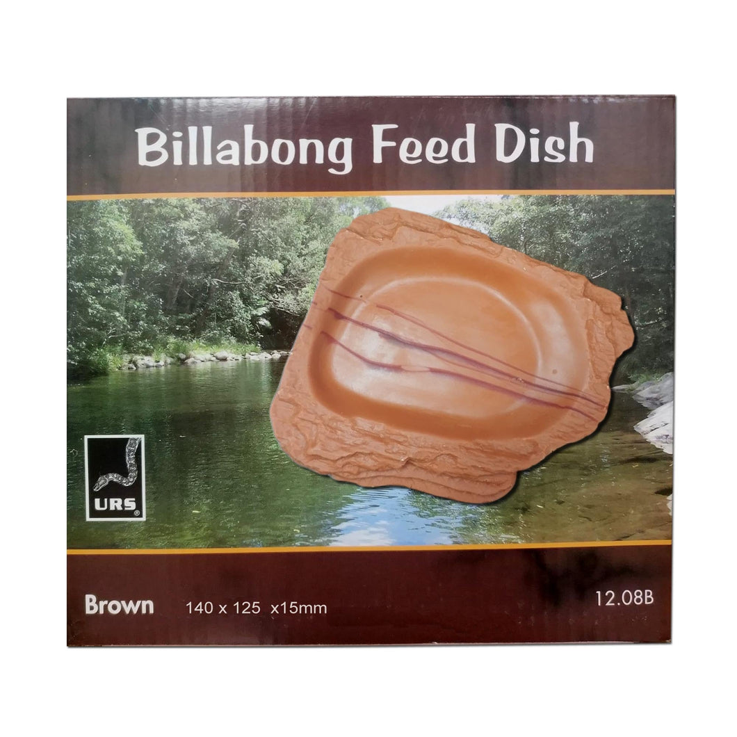 ULTIMATE REPTILE SUPPLIERS BILLABONG FEEDING DISH BROWN