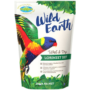 VETAFARM WILD EARTH LORIKEET DIET 2KG