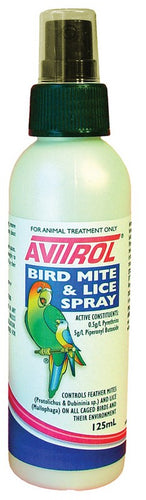 FIDOS AVITROL BIRD MITE LICE SPRAY 125ML