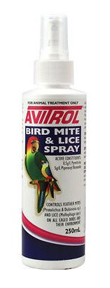 FIDOS AVITROL BIRD MITE LICE SPRAY 250ML