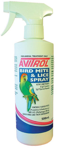 FIDOS AVITROL BIRD MITE LICE SPRAY 500ML