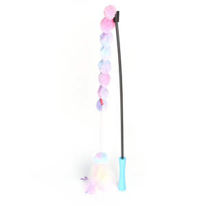 GIGWI ICE CREAM FEATHER TEASER WAND