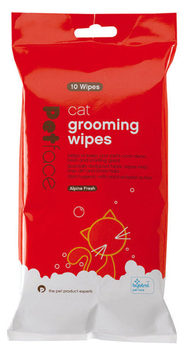 PETFACE CAT GROOMING WIPES ALPINE FRESH