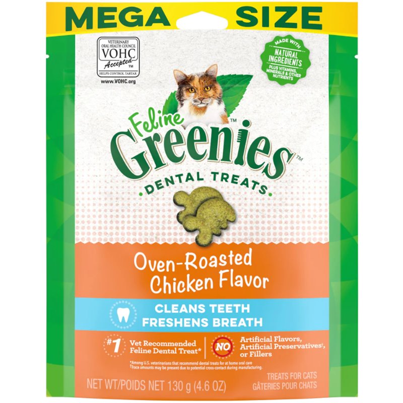 Greenies Feline Oven-Roasted Chicken Flavour 130g