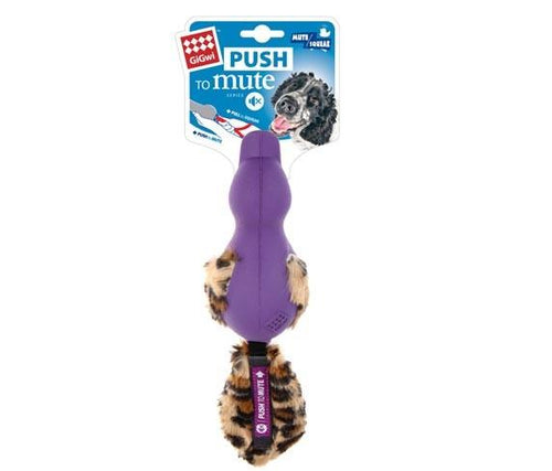 GIGWI DUCK WITH PLUSH TAIL PURPLE