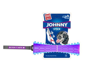 GIGWI JOHNNY STICK PUSH TO MUTE TRANS PURPLE BLUE