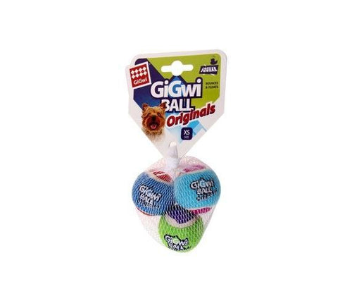 GIGWI TENNIS BALL XSMALL 3PACK