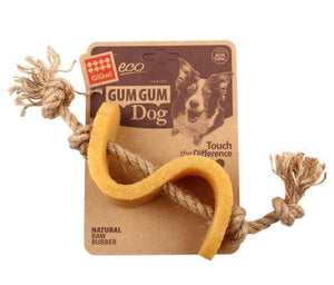 GIGWI GUM GUM DOLLAR WITH HEMP ROPE