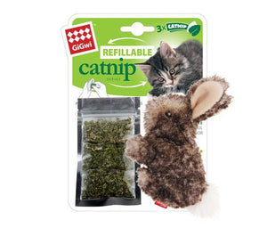 GIGWI REFILL CATNIP TEABAG RABBIT NATURAL