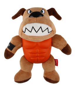 GIGWI IM HERO ARMOUR DOG PLUSH WITH SQUEAK