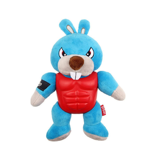 GIGWI IM HERO ARMOUR RABBIT PLUSH SQUEAK