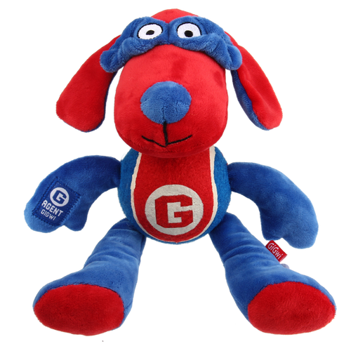 GIGWI AGENT DOG PLUSH WITH TENNIS BALL