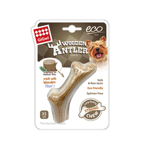 GIGWI DOG CHEW WOODEN ANTLER XSMALL