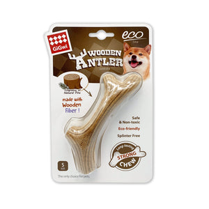 GIGWI DOG CHEW WOODEN ANTLER SMALL