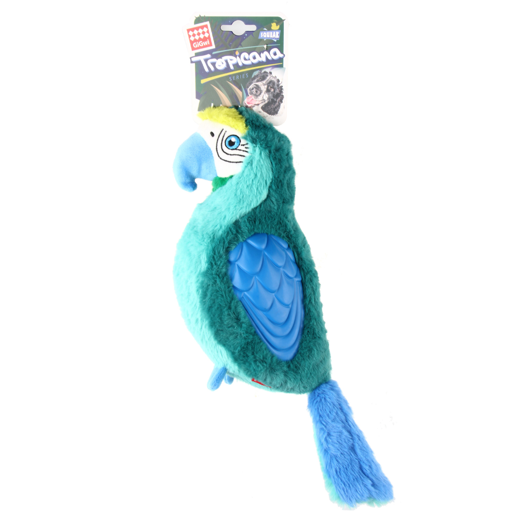 GiGwi Tropicana Parrot w/TPR Teal