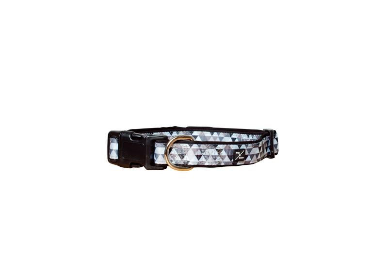 MOG AND BONE NEOPRENE COLLARS MOCCA DIAMOND SMALL