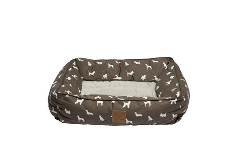 MOG AND BONE BOLSTER BED MOCCA DOG LARGE