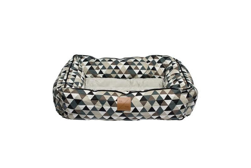 MOG AND BONE BOLSTER BED MOCCA DIAMOND LARGE