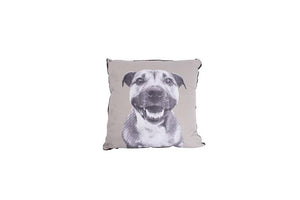 MOG AND BONE CUSHION STAFFY