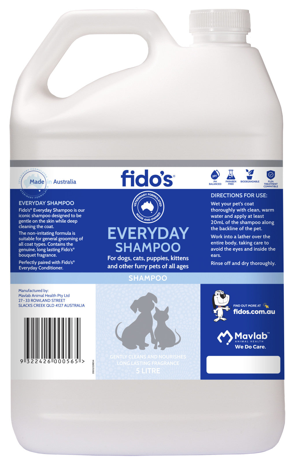 FIDOS EVERYDAY SHAMPOO 5L P4375